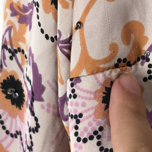 Alexis Kari Wrap Dress Sequin Floral Print  Long Sleeve Multicolor Size XS - Picture 16 of 16